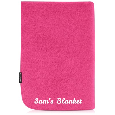 (100cm x 70cm Double Thickness) - Hot Pink (Fuchsia) Fleece Fabric (Personalised with Text)