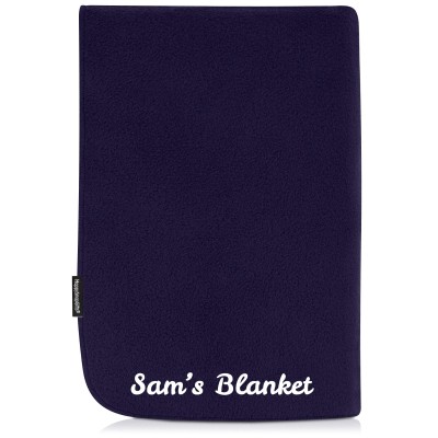 (140cm x 140cm) - Navy Blue Fleece Fabric (Personalised with Text)