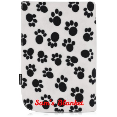 (100cm x 70cm Double Thickness) - Paws Fleece Fabric (Personalised with Text)