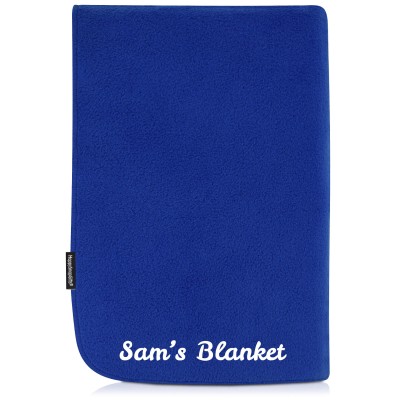 (100cm x 70cm Double Thickness) - Royal Blue Fleece Fabric (Personalised with Text)