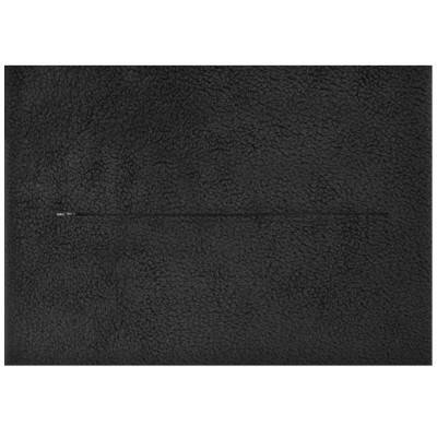 (36cm x 25cm) - Black Fleece Fabric with Zip Opening (Personalised with Text)