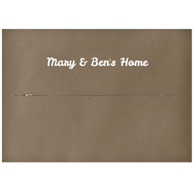 (36cm x 25cm) - Chocolate Luxury Cotton Fabric with Zip Opening