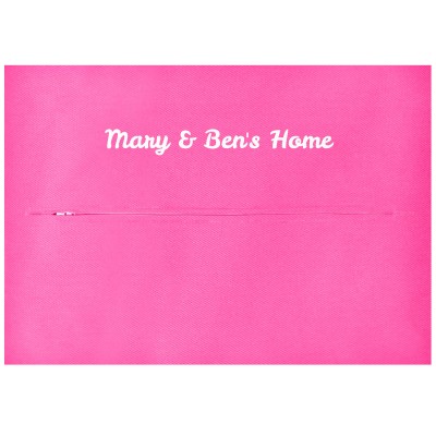 (36cm x 25cm) - Hot Pink Cotton Fabric with Zip Opening