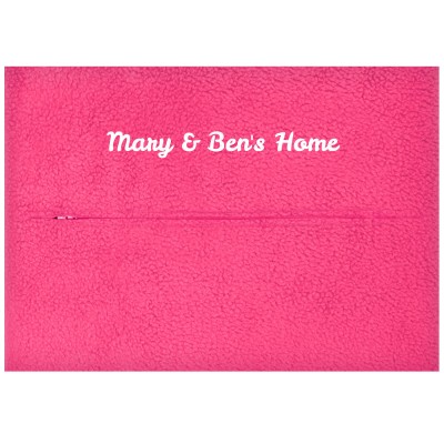 (36cm x 25cm) - Hot Pink (Fuchsia) Fleece Fabric with Zip Opening