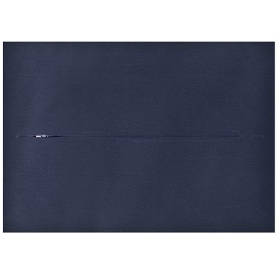 (36cm x 25cm) - Navy Blue Cotton Fabric with Zip Opening (Personalised with Text)