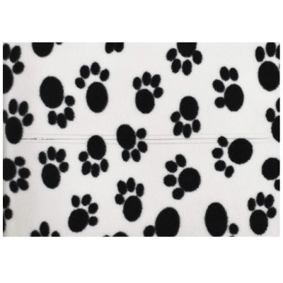 (57cm x 40cm) - Paws Fleece Fabric with Zip Opening (Personalised with Text)