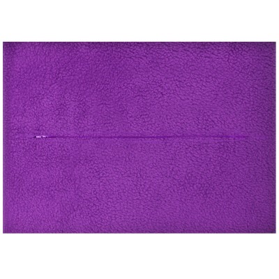 (36cm x 25cm) - Purple Fleece Fabric with Zip Opening (Personalised with Text)