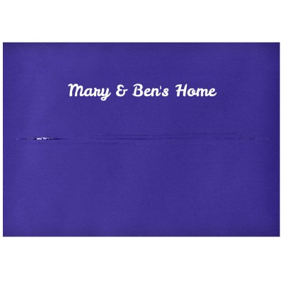 (57cm x 40cm) - Royal Blue Cotton Fabric with Zip Opening
