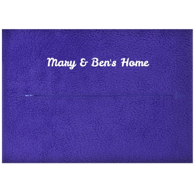 (36cm x 25cm) - Royal Blue Fleece Fabric with Zip Opening