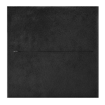 (30cm Square) - Black Fleece Fabric with Zip Opening (Personalised with Text)