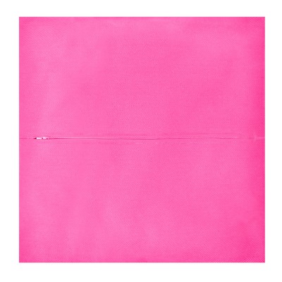 (30cm Square) - Hot Pink Cotton Fabric with Zip Opening (Personalised with Text)