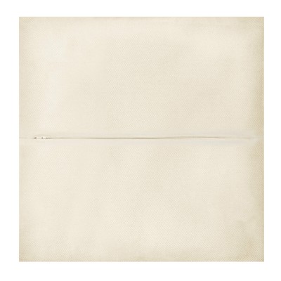 (30cm Square) - Natural Cotton Fabric with Zip Opening (Personalised with Text)