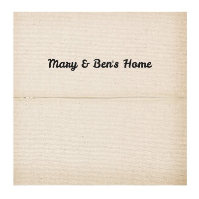 (40cm Square) - Natural Organic Cotton with Zip Opening