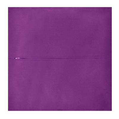 (30cm Square) - Purple Cotton Fabric with Zip Opening (Personalised with Text)