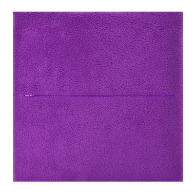 (30cm Square) - Purple Fleece Fabric with Zip Opening (Personalised with Text)
