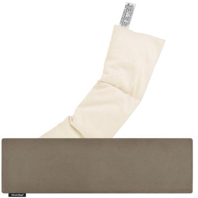 (47cm x 12cm) - Chocolate Luxury Cotton Fabric Scented (Organic Lavender Buds) with Removable Cover (Personalised with Text)