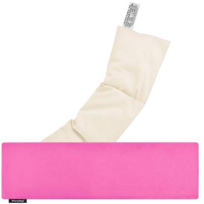 (47cm x 12cm) - Hot Pink Cotton Fabric Scented (Organic Lavender Buds) with Removable Cover (Personalised with Text)