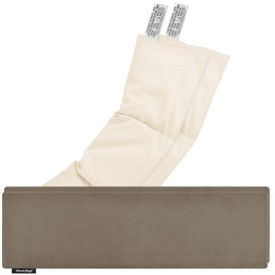 Pack of 2 (47cm x 12cm) - Chocolate Luxury Cotton Fabric Scented (Organic Lavender Buds) with Removable Cover (Personalised with Text)