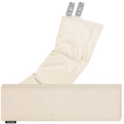 Pack of 2 (47cm x 12cm) - Natural Organic Cotton with Removable Cover (Personalised with Text)