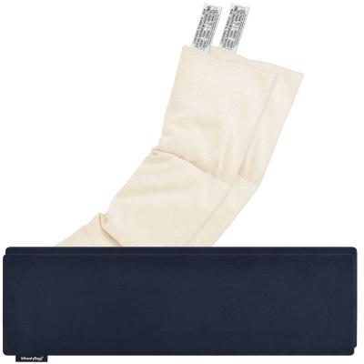 Pack of 2 (47cm x 12cm) - Navy Blue Cotton Fabric Scented (Organic Lavender Buds) with Removable Cover (Personalised with Text)