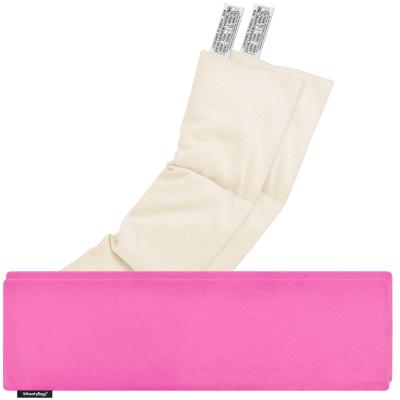 Pack of 2 (47cm x 12cm) - Hot Pink Cotton Fabric Scented (Organic Lavender Buds) with Removable Cover (Personalised with Text)
