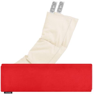 Pack of 2 (47cm x 12cm) - Red Cotton Fabric Scented (Organic Lavender Buds) with Removable Cover (Personalised with Text)