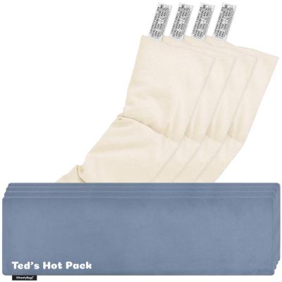 Pack of 4 (47cm x 12cm) - Gothic Blue Luxury Cotton Fabric with Removable Cover