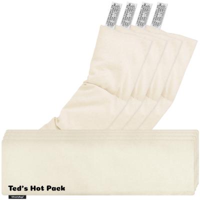 Pack of 4 (47cm x 12cm) - Natural Cotton Fabric Scented (Organic Lavender Buds) with Removable Cover