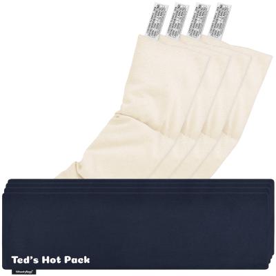 Pack of 4 (47cm x 12cm) - Navy Blue Cotton Fabric Scented (Organic Lavender Buds) with Removable Cover