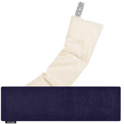 (47cm x 12cm) - Navy Blue Fleece Fabric with Removable Cover (Personalised with Text)