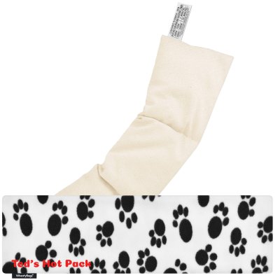 (47cm x 12cm) - Paws Fleece Fabric Scented (Organic Lavender Buds) with Removable Cover