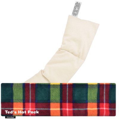 (47cm x 12cm) - Tartan Fleece Fabric Scented (Organic Lavender Buds) with Removable Cover