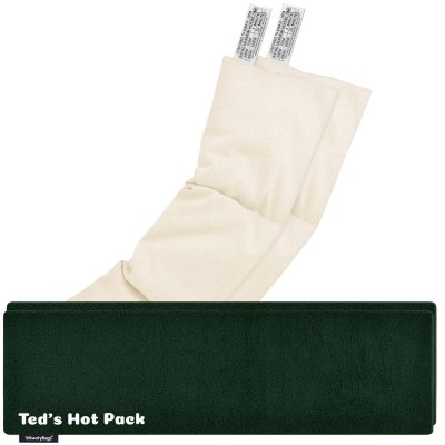 Pack of 2 (47cm x 12cm) - Dark Green Fleece Fabric Scented (Organic Lavender Buds) with Removable Cover