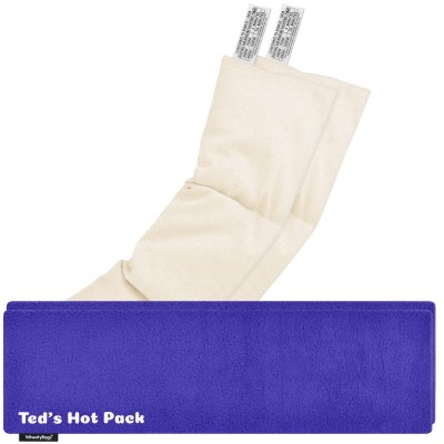 Pack of 2 (47cm x 12cm) - Royal Blue Fleece Fabric Scented (Organic Lavender Buds) with Removable Cover