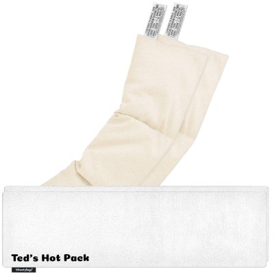 Pack of 2 (47cm x 12cm) - White Fleece Fabric Scented (Organic Lavender Buds) with Removable Cover