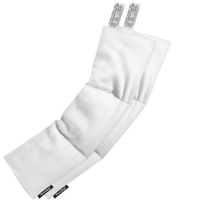 Pack of 2 (47cm x 12cm) - White Fleece Fabric (Personalised with Text)