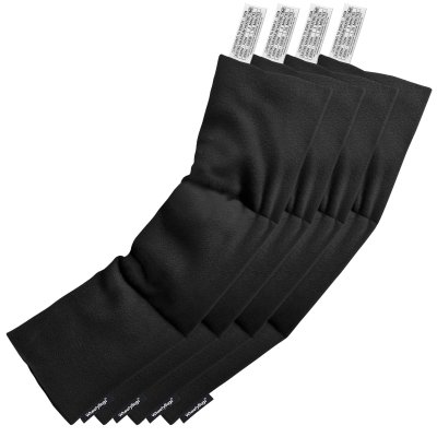 Pack of 4 (47cm x 12cm) - Black Fleece Fabric Scented (Organic Lavender Buds) (Personalised with Text)