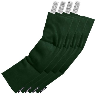Pack of 4 (47cm x 12cm) - Dark Green Fleece Fabric Scented (Organic Lavender Buds) (Personalised with Text)