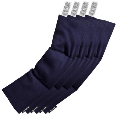 Pack of 4 (47cm x 12cm) - Navy Blue Fleece Fabric (Personalised with Text)