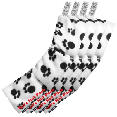 Pack of 4 (47cm x 12cm) - Paws Fleece Fabric Scented (Organic Lavender Buds)