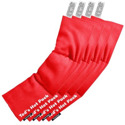 Pack of 4 (47cm x 12cm) - Red Fleece Fabric Scented (Organic Lavender Buds)