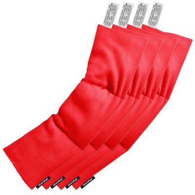Pack of 4 (47cm x 12cm) - Red Fleece Fabric Scented (Organic Lavender Buds) (Personalised with Text)