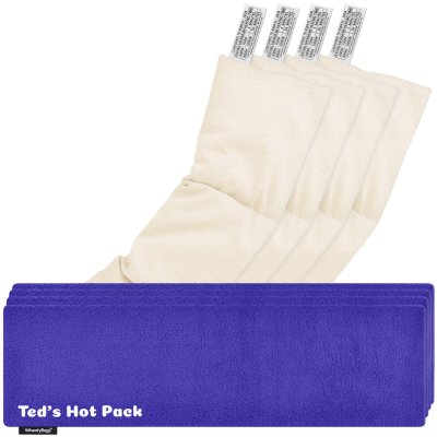 Pack of 4 (47cm x 12cm) - Royal Blue Fleece Fabric with Removable Cover
