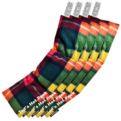 Pack of 4 (47cm x 12cm) - Tartan Fleece Fabric Scented (Organic Lavender Buds)