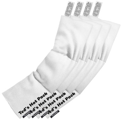 Pack of 4 (47cm x 12cm) - White Fleece Fabric