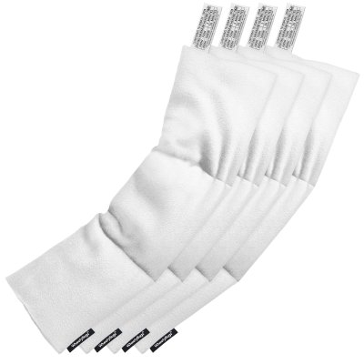 Pack of 4 (47cm x 12cm) - White Fleece Fabric (Personalised with Text)