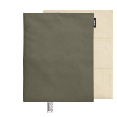 40cm x 30cm (3 Compartments) - Chocolate Luxury Cotton Fabric with Removable Cover (Personalised with Text)