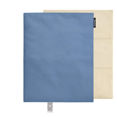 40cm x 30cm (3 Compartments) - Gothic Blue Luxury Cotton Fabric with Removable Cover (Personalised with Text)