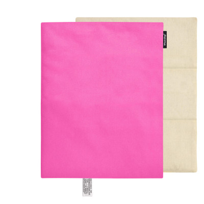 40cm x 30cm (3 Compartments) - Hot Pink Cotton Fabric with Removable Cover (Personalised with Text)