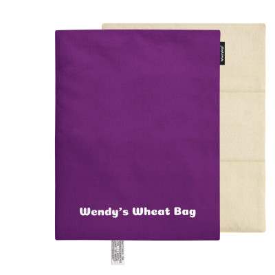 40cm x 30cm (3 Compartments) - Purple Cotton Fabric with Removable Cover
